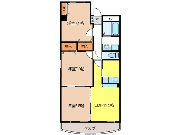 シャインの物件間取画像